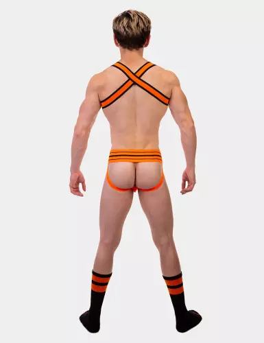 Gym Socks Socken Schwarz-Orange Neon – 6/7