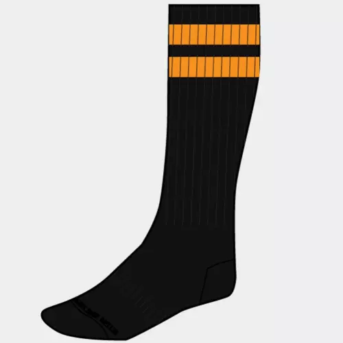 Gym Socks Socken Schwarz-Orange Neon – 7/7