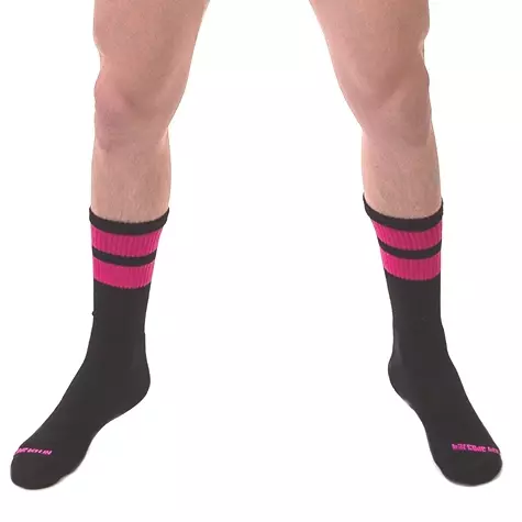 Gym Socks Socken Schwarz-Rosa Neon – 1/7