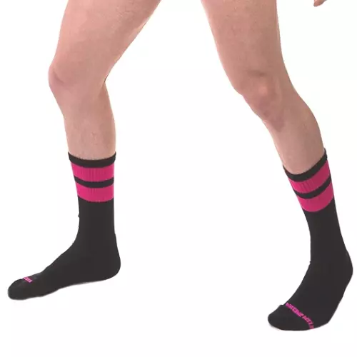 Gym Socks Socken Schwarz-Rosa Neon – 2/7