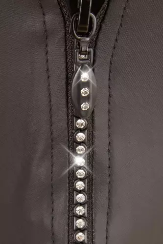 String Zip Fetish Schwarz – 5/8