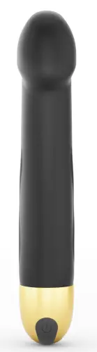 Vibrierender Dildo Real Vibration M 18 x 3,7 cm Schwarz – 3/4