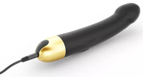 Vibrierender Dildo Real Vibration M 18 x 3,7 cm Schwarz – 4/4