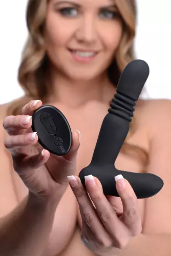 Prostatastimulator mit Stoßfunktion Thrust Control 12.5 x 3 cm – 16/21