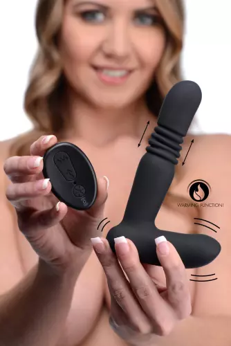 Prostatastimulator mit Stoßfunktion Thrust Control 12.5 x 3 cm – 18/21