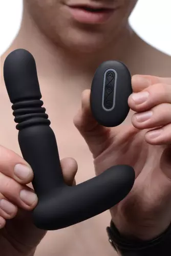 Prostatastimulator mit Stoßfunktion Thrust Control 12.5 x 3 cm – 19/21
