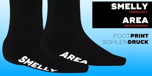 Socken SMELLY AREA Schwarz – 10/10