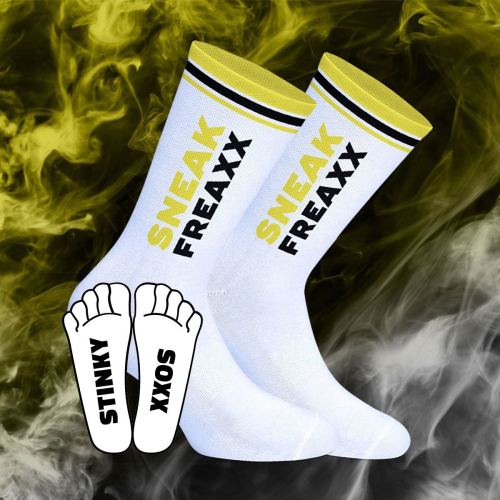 Socks STINKY SOXX White-Yellow