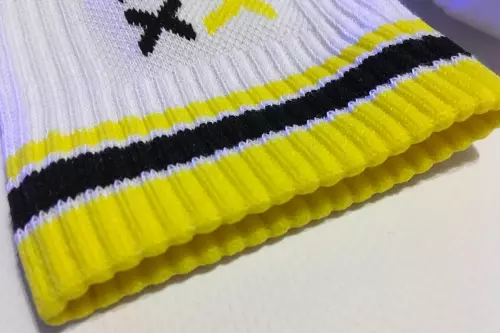 Socken STINKY SOXX Weiß-Gelb – 8/12