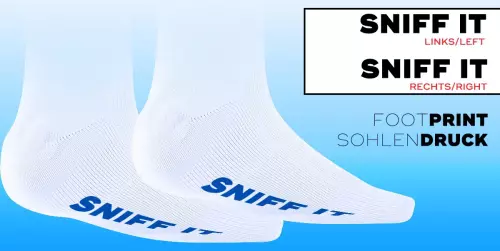 Socken SNIFF IT 2 Weiß-Orange-Blau – 5/5