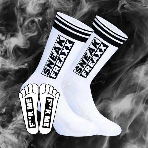 Socks FUCK ME White-Black