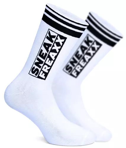 Socken FUCK ME Weiß-Schwarz – 4/5
