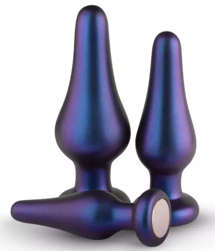 Pack mit 3 Silikon Butt Plugs Comets Hueman – 3/8