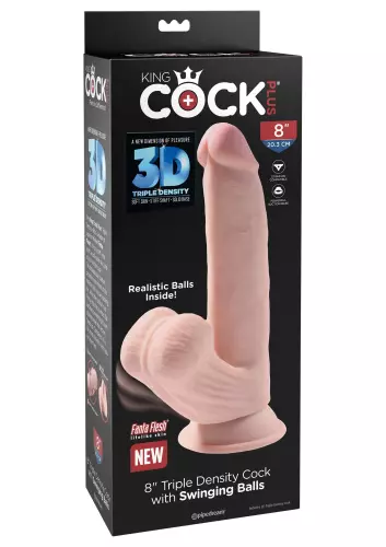3D realistischer Dildo Cock Swinging Balls 18 x 5 cm – 2/7