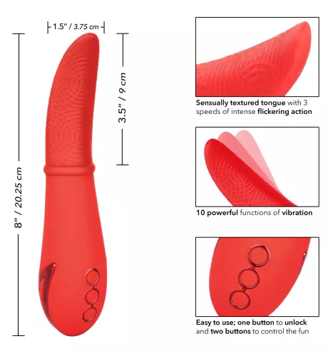 Clitorisstimulator Laguna Beach 18cm Rood – 6/7