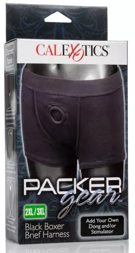 Boxershorts Harness Dildo und Penis-Prothese – 2/5