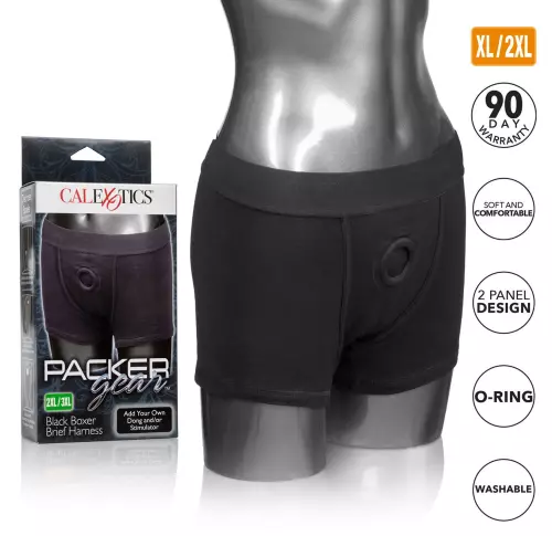 Boxershorts Harness Dildo und Penis-Prothese – 5/5