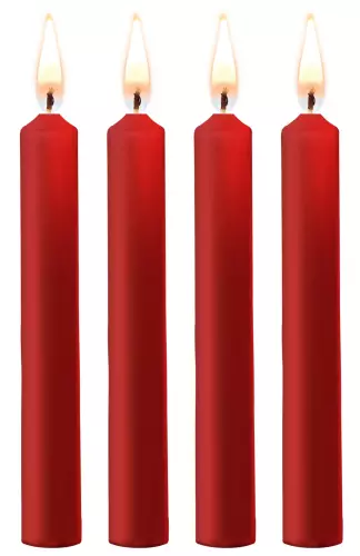 Set 4 Mini SM Kerzen Wax Rot – 1/5