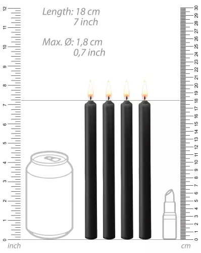 Set 4 SM Kerzen Teasing Wax Schwarz – 4/5