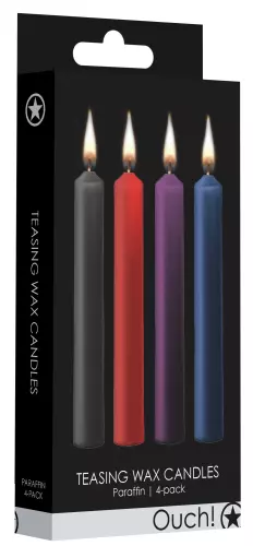 Set mit 4 Mini-SM-Wachskerzen Multicolor – 2/8