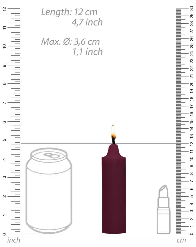 SM-Wachskerze Rosenduft – 4/5