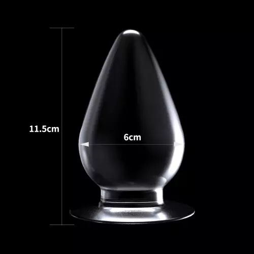 Transparenter Plug Flawless 10 x 5,5 cm – 6/6