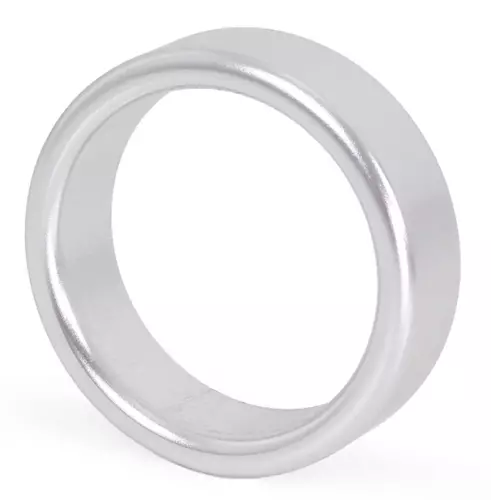 Penisring aus Aluminium Circle 15mm Silber – 1/3