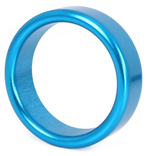 Penisring aus Aluminium Circle 15mm Blau