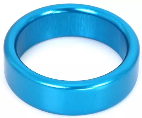 Penisring aus Aluminium Circle 15mm Blau – 2/4