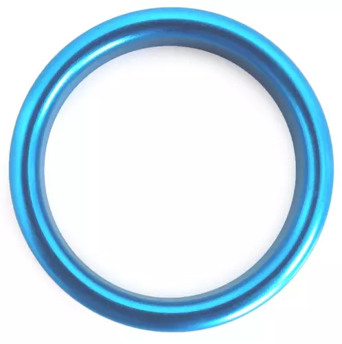 Penisring aus Aluminium Circle 15mm Blau – 3/4