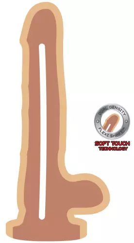Realistic Dildo GET REAL Dual Density 14 x 4 cm – 3/3