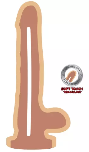 Realistic Dildo with Testicles Get Real Dual Density 16 x 4.5 cm – 3/3