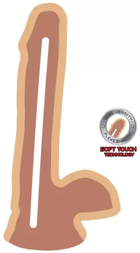 Realistic Dildo Get Real Dual Density 13 x 3.3 cm – 3/3
