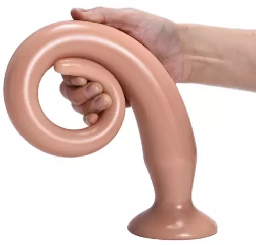 Langer Dildo Tail Flex M 40 x 4.5 cm Fleischfarben – 2/3