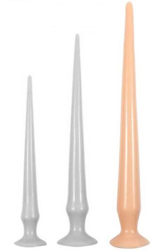 Long Dildo Tail Flex L 48 x 4.5 cm Flesh