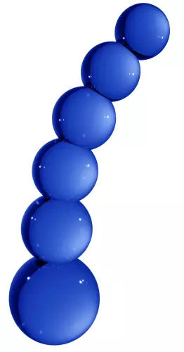 Glass Dildo Planets Blue 18 x 4.3 cm – 1/7