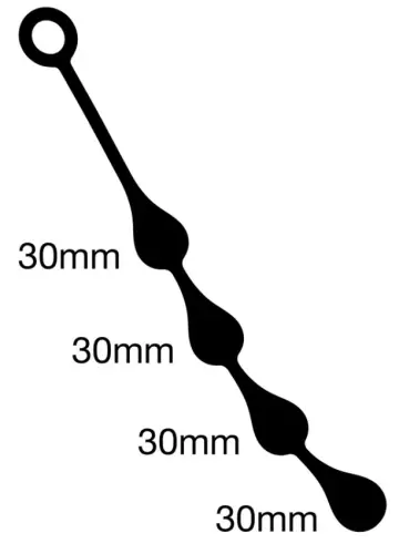 Analperlen aus Silikon Drops S 30 x 3 cm – 3/7
