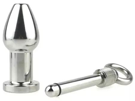 Metallplug Arsenal 8 x 3,7 cm Grau Leine Ledergriff 1 m – 2/3
