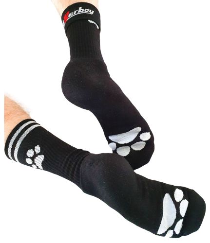 Black Socks Sk8erboy Puppy Socks