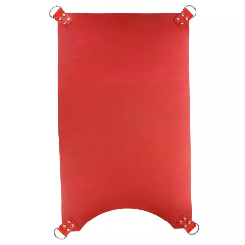 Leder-Sling 4-Punkt Rot – 3/4