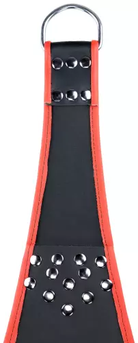 Leder-Sling 5-Punkt Schwarz-Rot – 4/4
