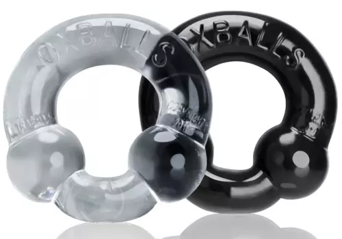 Oxballs ULTRABALLS 2er-Pack Cockring Schwarz-Transparent – 1/6