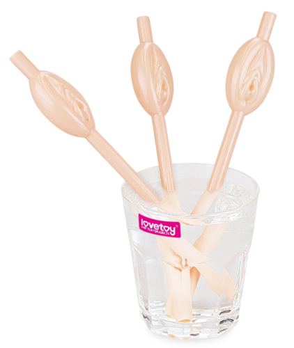 Pussy Vulva Straws x9
