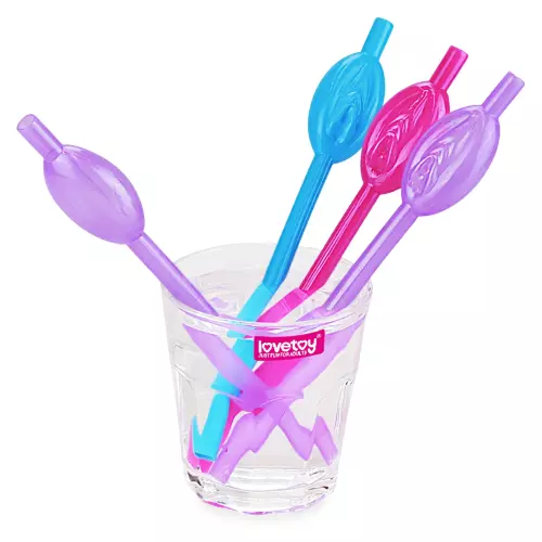 Trinkhalme Pussy Vulva Mehrfarbig x9 – 1/6