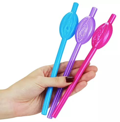 Trinkhalme Pussy Vulva Mehrfarbig x9 – 3/6