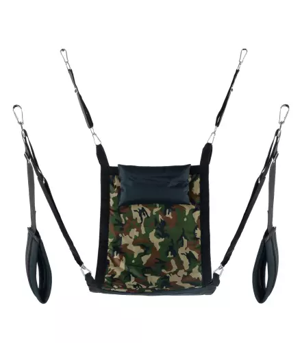 Hängesling aus Stoff Rechteck - Komplettset Camouflage – 1/2