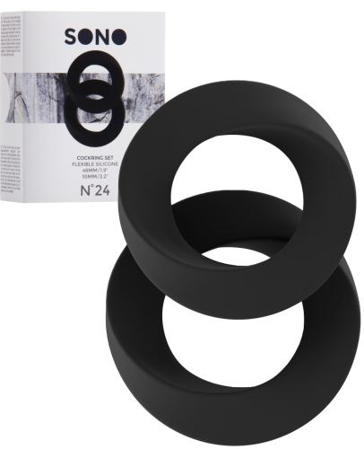 Set van 2 Silicone Cockrings SONO