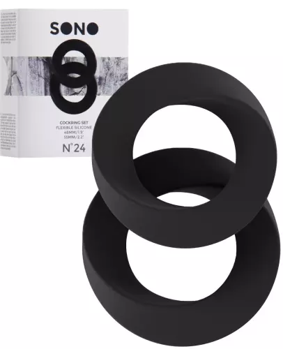 Set aus 2 Silikon-Cockrings SONO – 1/7