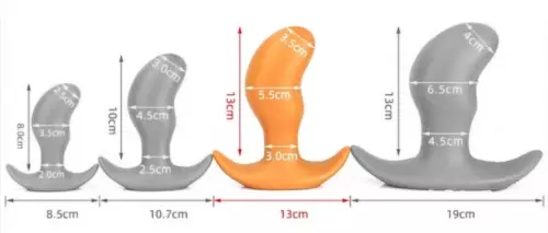 Analplugg Pods L 15 x 5,5cm Orange – 6/6