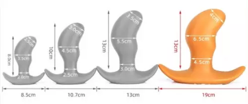 Analplugg Pods XL 14 x 6,5cm Orange – 6/6